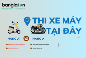 Nhận hồ sơ thi bằng lái hạng A - A1